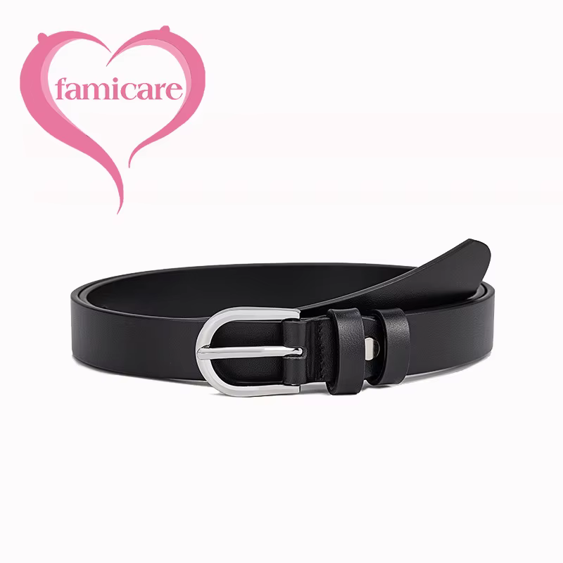 Ceinture en cuir de vachette véritable pour femme