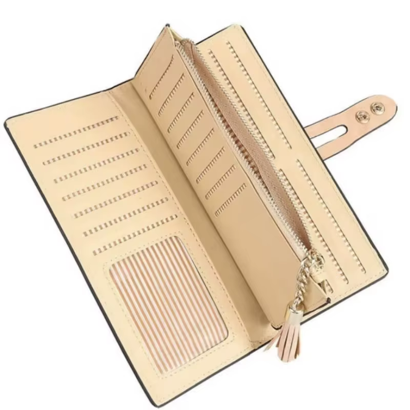 Portefeuilles pour femmes en cuir PU mat