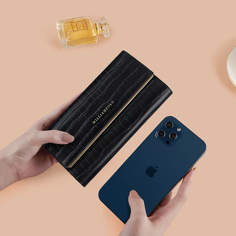 Portefeuille Long en cuir multifonction pour femmes