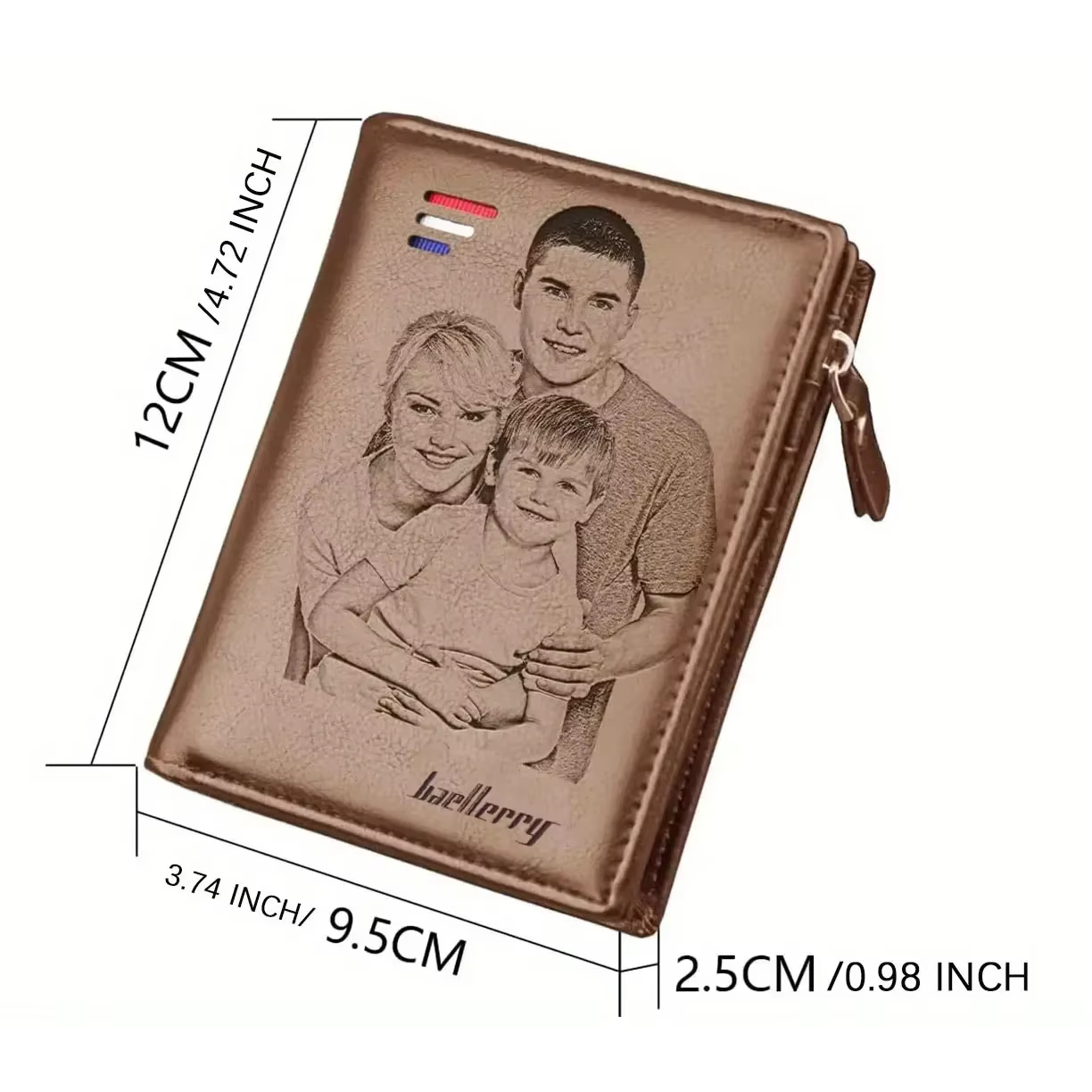 Portefeuille personnalisé pour homme