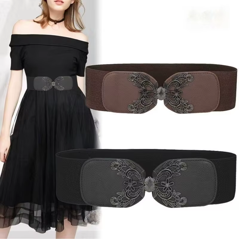 Ceinture avec ceinture élastique pour femmes