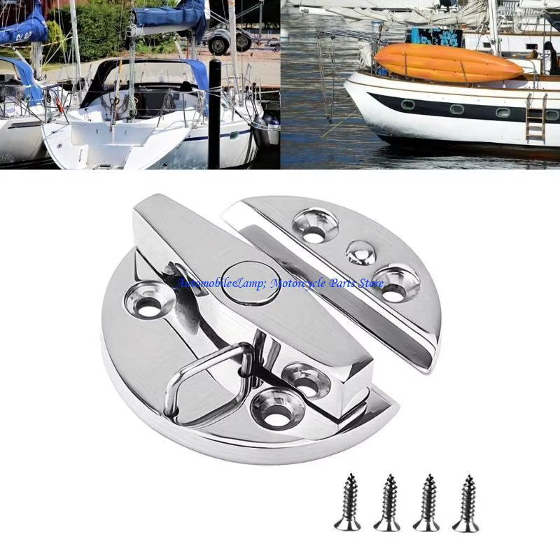 H7BD – loquets porte en acier inoxydable qualité Marine, bouton rotatif à 180 degrés avec fermeture à bouton-poussoir pour
