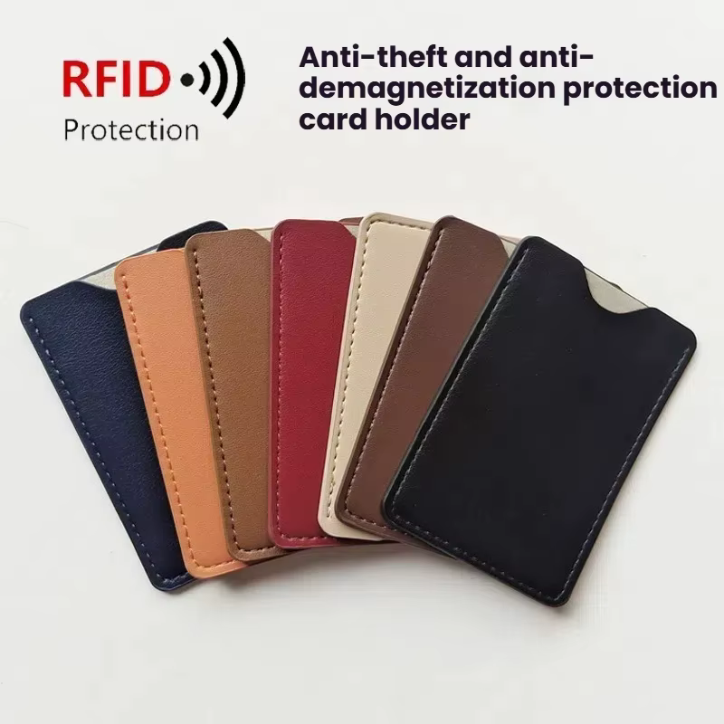 Porte-carte antivol NFC en cuir PU de qualité supérieure