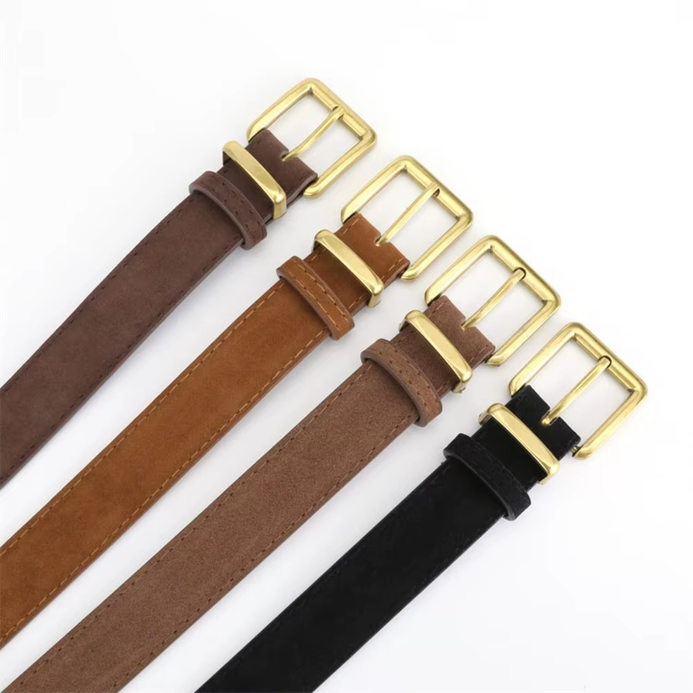 Ceinture en cuir suédé pour femmes