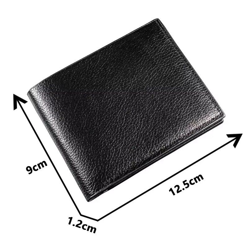 Portefeuilles pour hommes produit Premium pour Homme court noir Walet Portefeuille