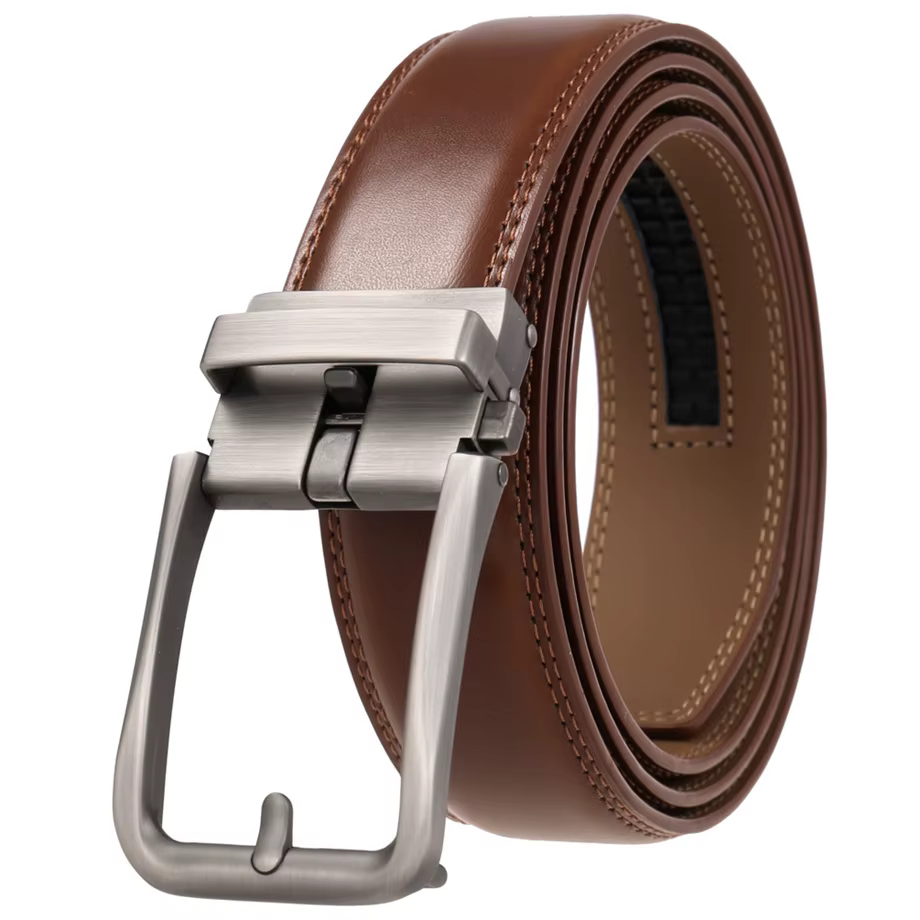 Plyesxale ceintures en cuir véritable pour hommes ceintures pour hommes ceinture de luxe à cliquet avec boucle automatique rétro sangle de taille mâle B1094