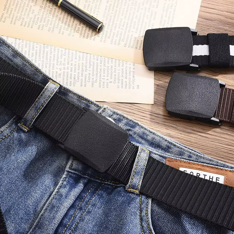 Ceinture en toile décontractée pour hommes et femmes