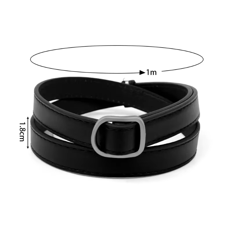 Ceinture en cuir PU de luxe pour femmes