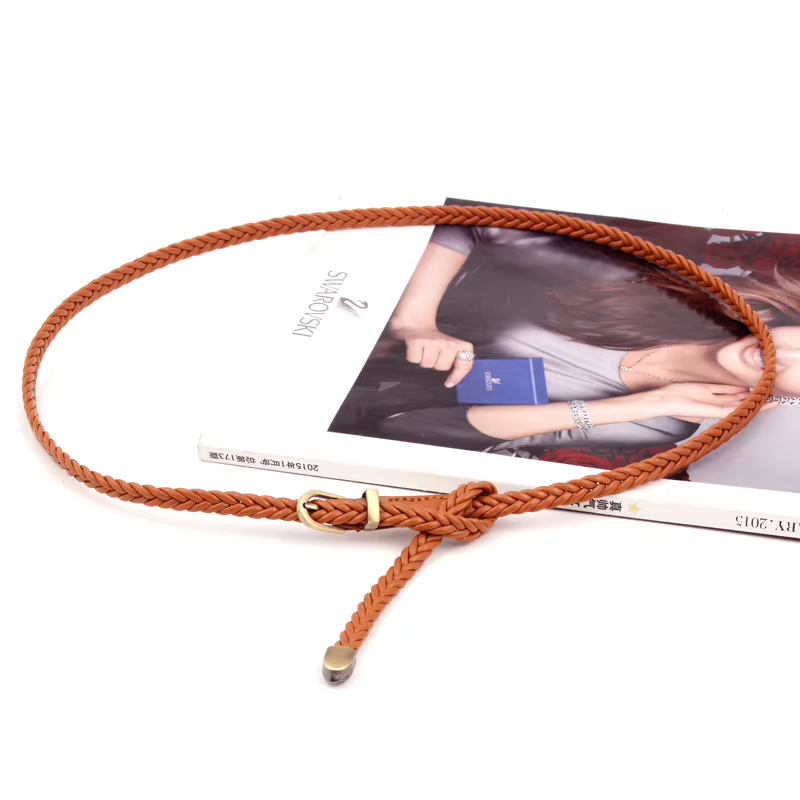 Ceinture fine rétro décontractée pour femme