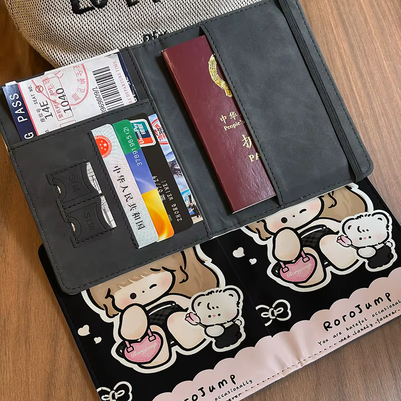 Porte-passeport d'anime japonais