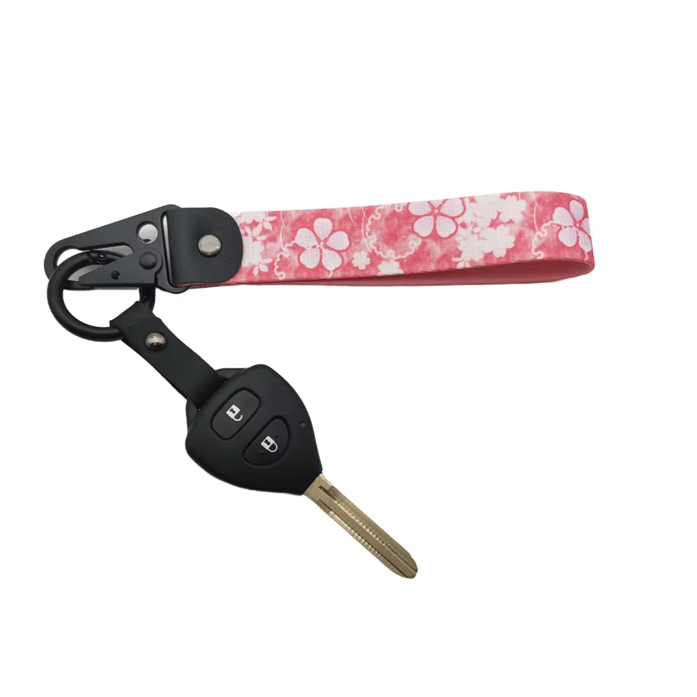 Porte-clés de voiture et moto en nylon, sangle de poignet, accessoires pour Toyota Honda VW