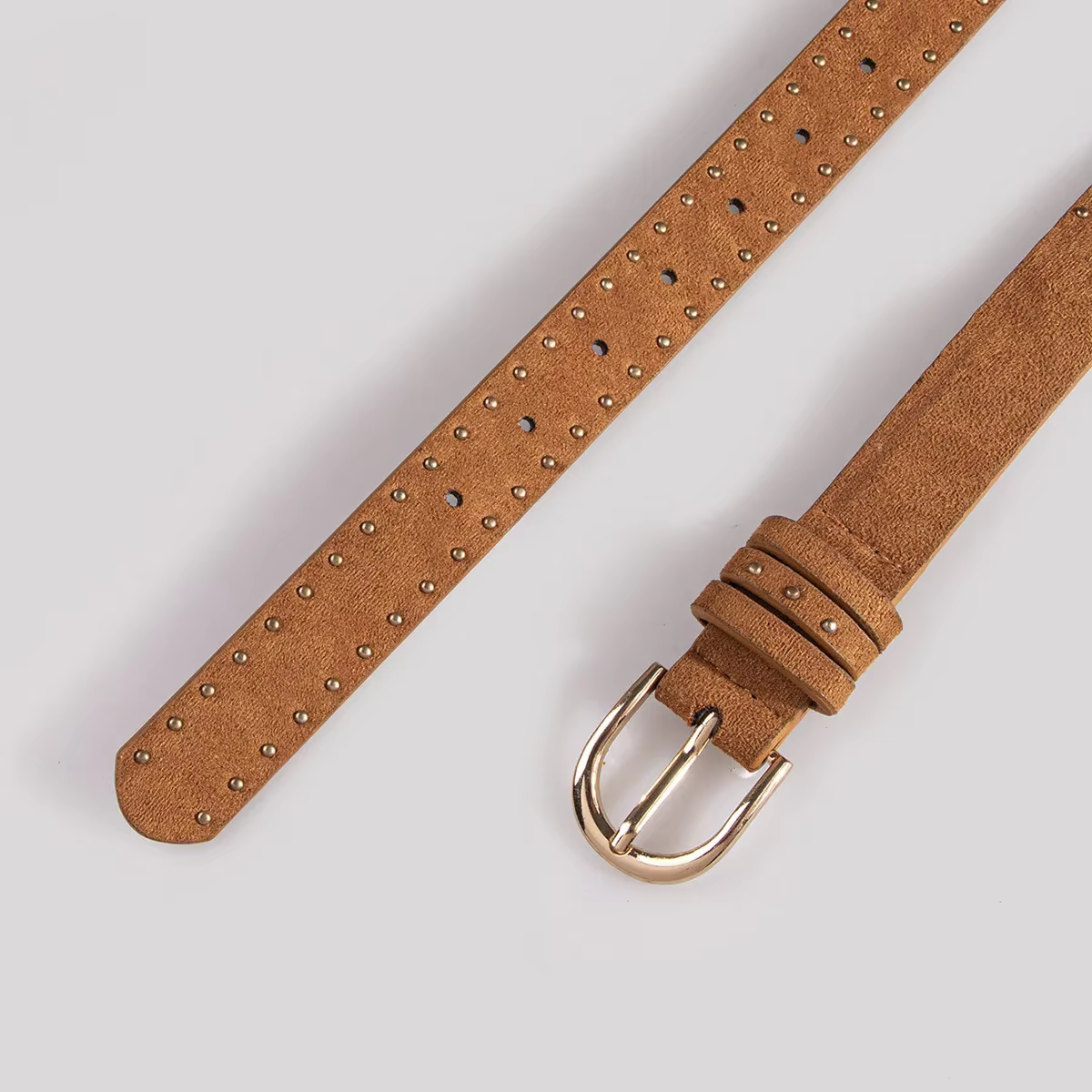 Ceinture de Cowgirl en daim couleur mûrier pour femmes