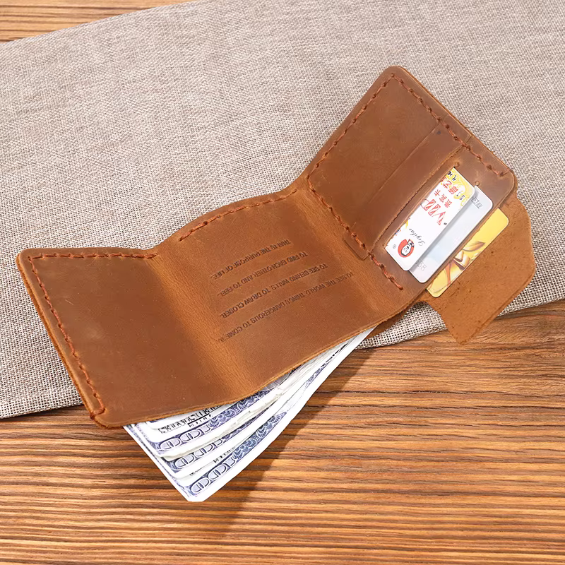 100% portefeuille en cuir véritable hommes la vie secrète de Walter Mitty