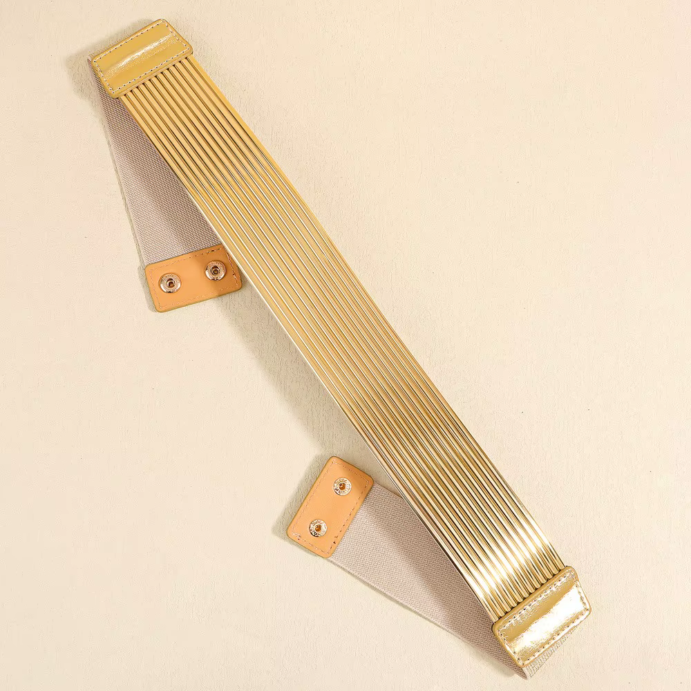 Ceinture de taille dorée pour femme