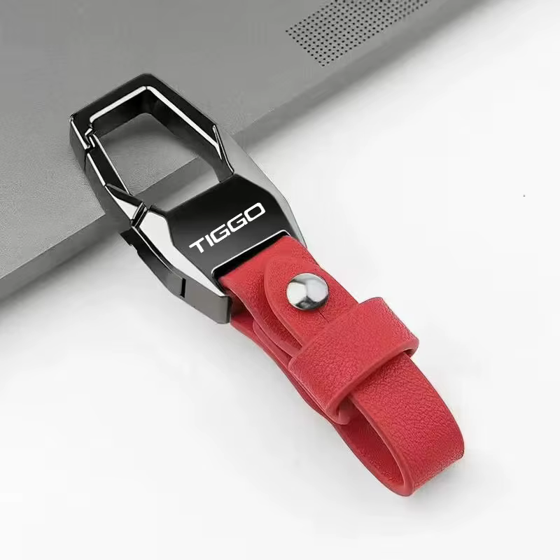Porte-clés de voiture en cuir de luxe