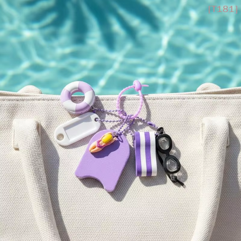 Porte-clés flottant, porte-clés violet flottant sur l'eau, porte-clés pour bateau, pour la pêche, la voile, le surf, la natation, les sports nautiques