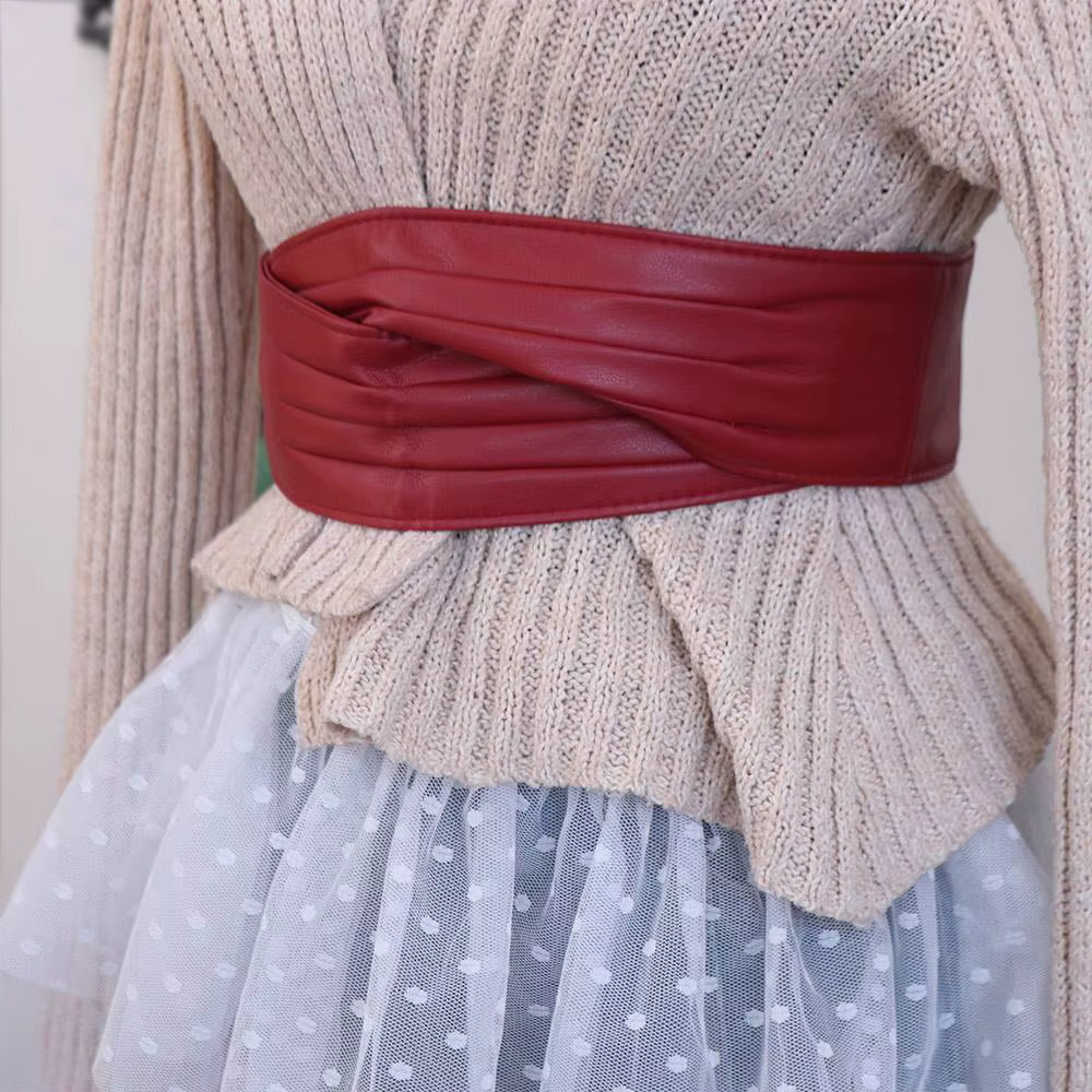 Ceinture large élastique élégante et réglable pour femme
