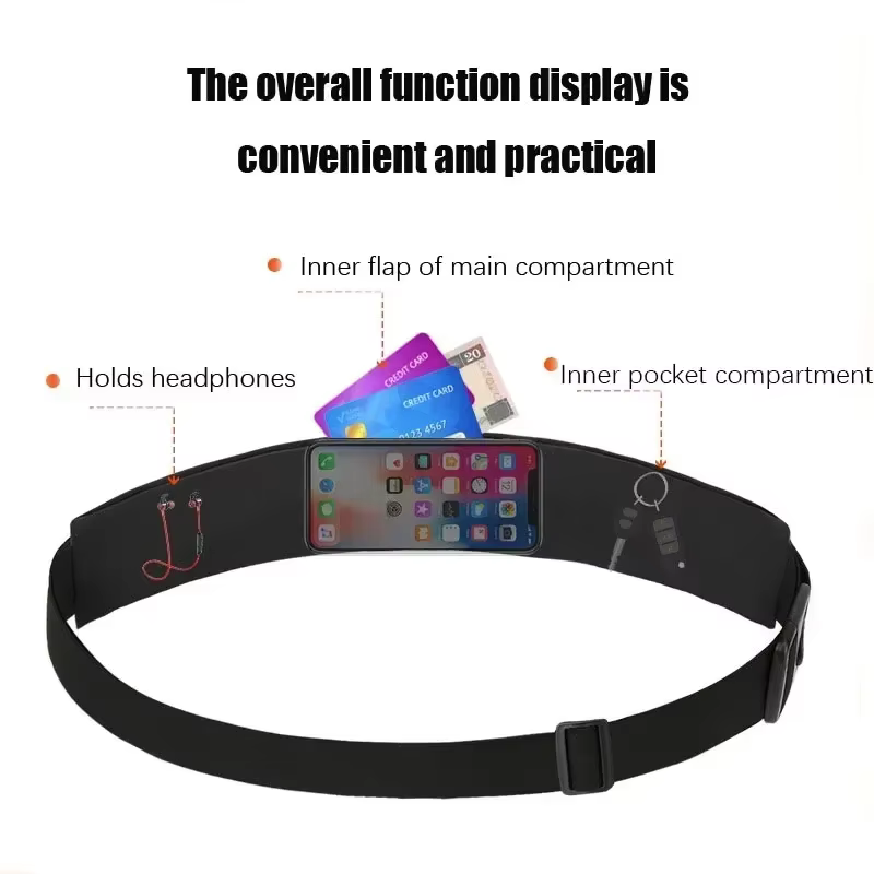 Nouveau Sacs de ceinture de course femmes sport Fitness étanche pour argent support pour téléphone Jogging formation clé