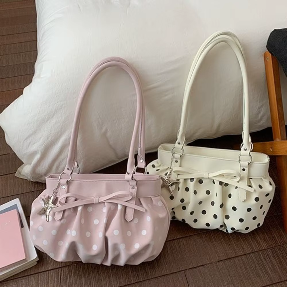 Sacs à bandoulière à pois exquis de haute qualité en cuir PU