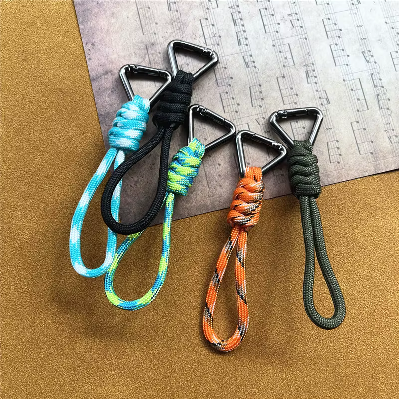 RapMetal-Sangle de porte-clés en nylon faite à la main, ULJOPremium, pendentif universel prédire, lanière courte