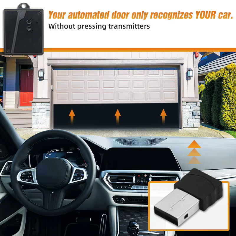 Récepteur d'ouverture de porte de garage avec Bluetooth 2.4G, port USB, contrôle d'accès à la maison, récepteur système tournesol, pas d'ouverture à distance