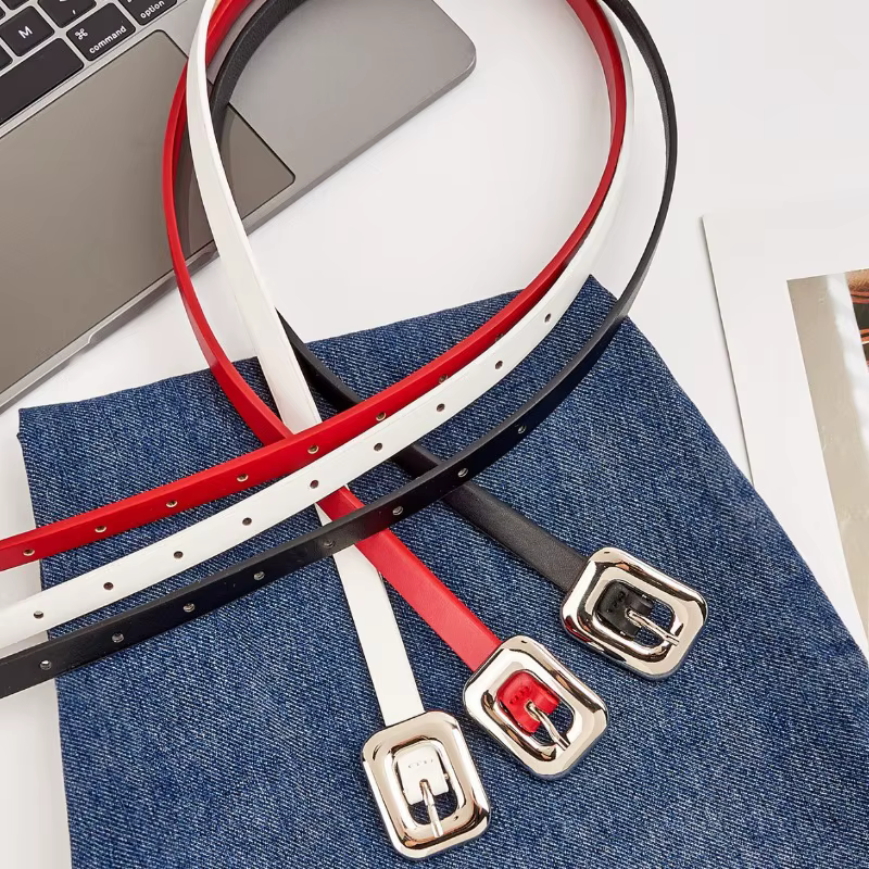 Ceinture tendance de style Instagram, style coréen, rétro, polyvalente, décorative pour jeans et pantalons habillés - Ceintures fines pour femmes