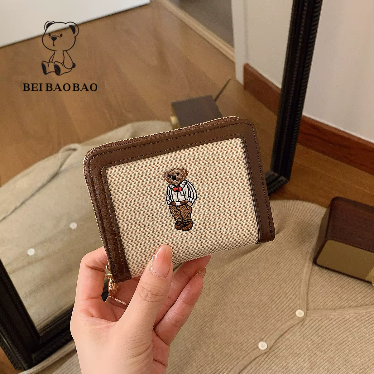 Beibaobao 2025 nouveau Mini mignon zéro portefeuille dessin animé mode femmes