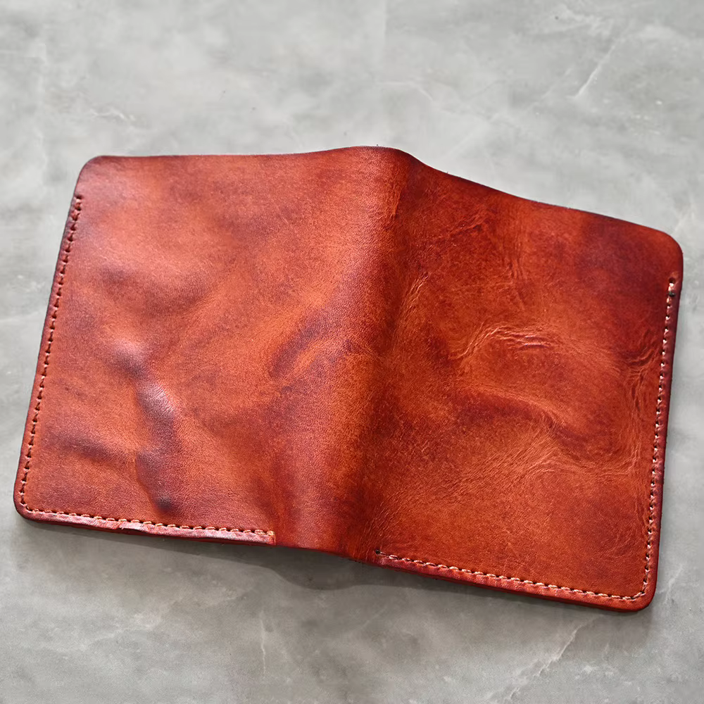 Porte monnaie pour homme vintage en cuir véritable pour hommes et femmes