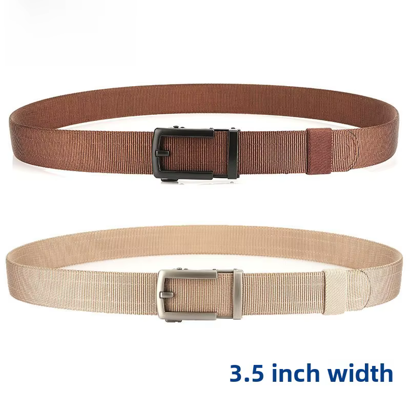 Nouvelle ceinture en nylon à boucle automatique sans dents 3.5