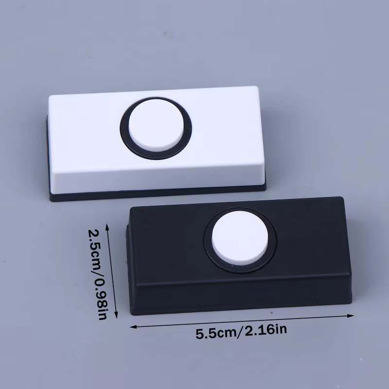 Câblage cloches de porte boutons poussoirs interrupteurs de sonnette muraux bouton de cloches de porte éclairé pour la plupart des carillons de cloches de porte