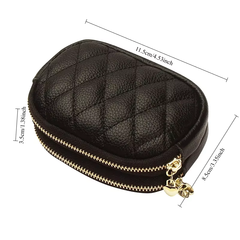 Femmes Mini portefeuille mode cuir femme sac à main porte-carte porte-monnaie court