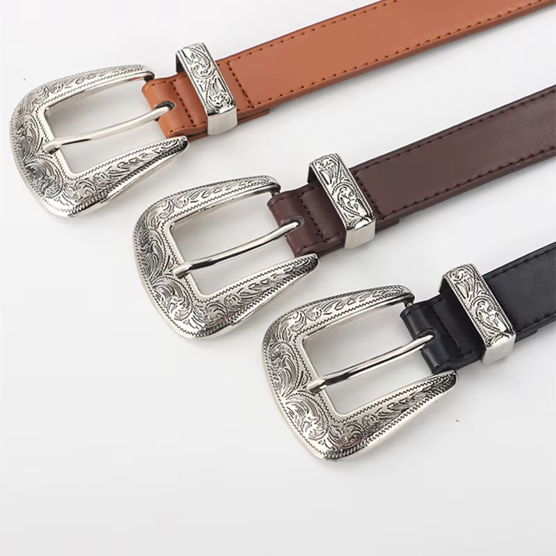 Ceinture noire de style européen et américain pour décoration féminine