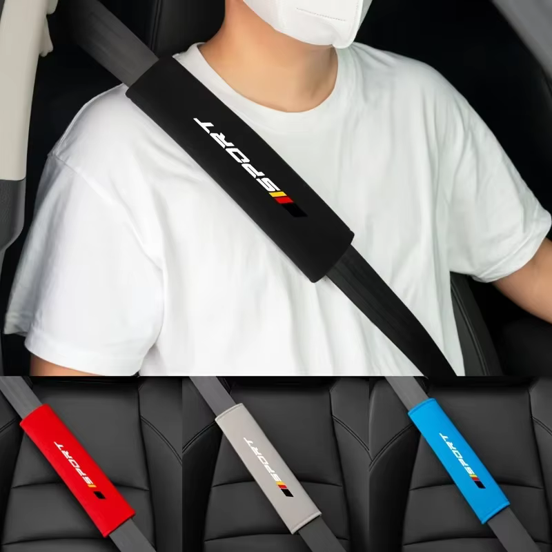 2 coussinets de ceinture de sécurité de voiture doux et confortables, coussinets de ceinture de sécurité personnalisés et élégants, adaptés à une utilisation en véhicule