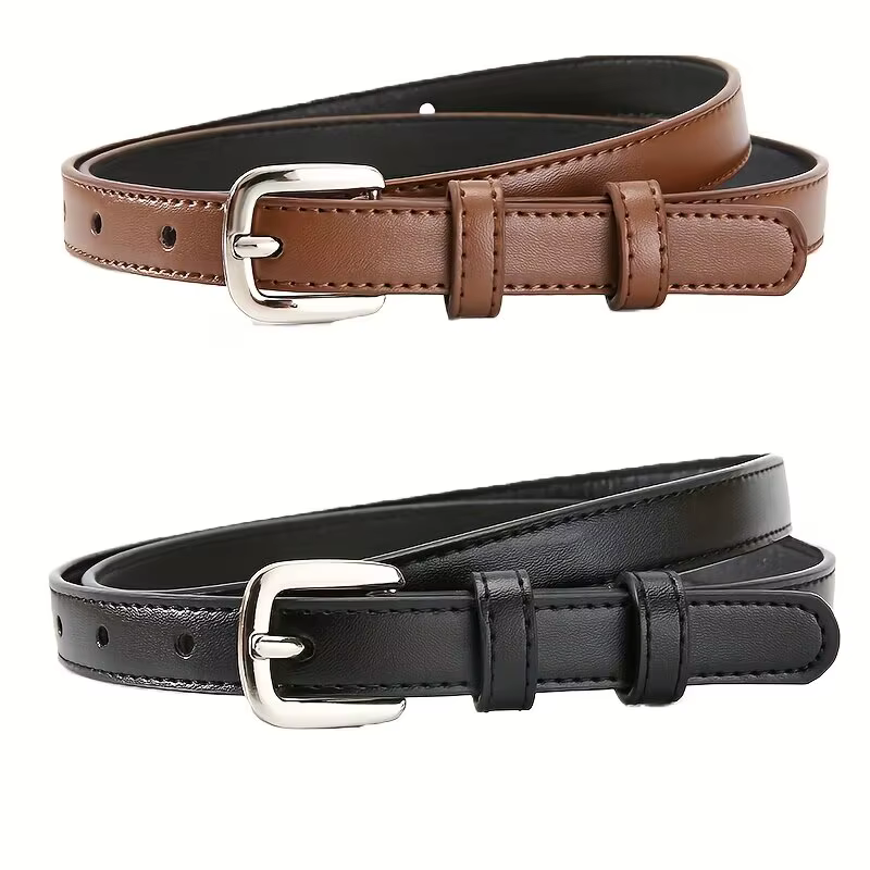 Ceinture en PU décontractée pour femmes