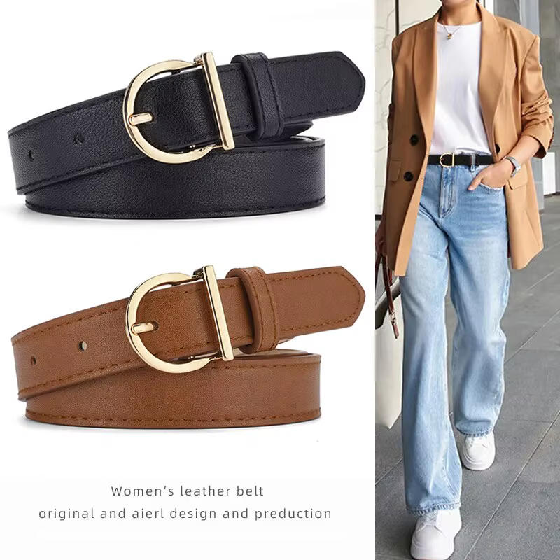 Ceinture femme mode haute qualité boucle ardillon