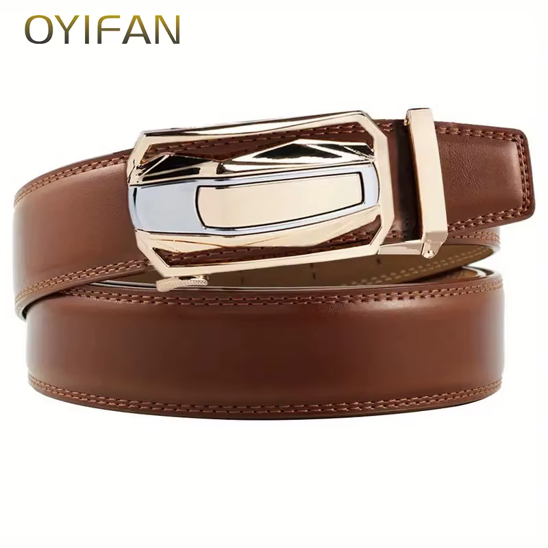 Ceinture en cuir véritable pour hommes