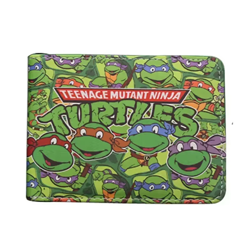 Teenage Mutant Ninja Turtles Anime Portefeuille Kawaii Porte-monnaie Mignon Dessin