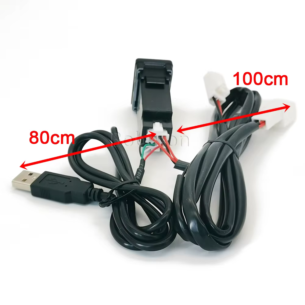 Adaptateur d'entrée de chargeur rapide de prise Audio de Port USB de voiture pour Toyota Camry 50 Prius Corolla Land Cruiser PRADO RAV4 Auris 2007-2018