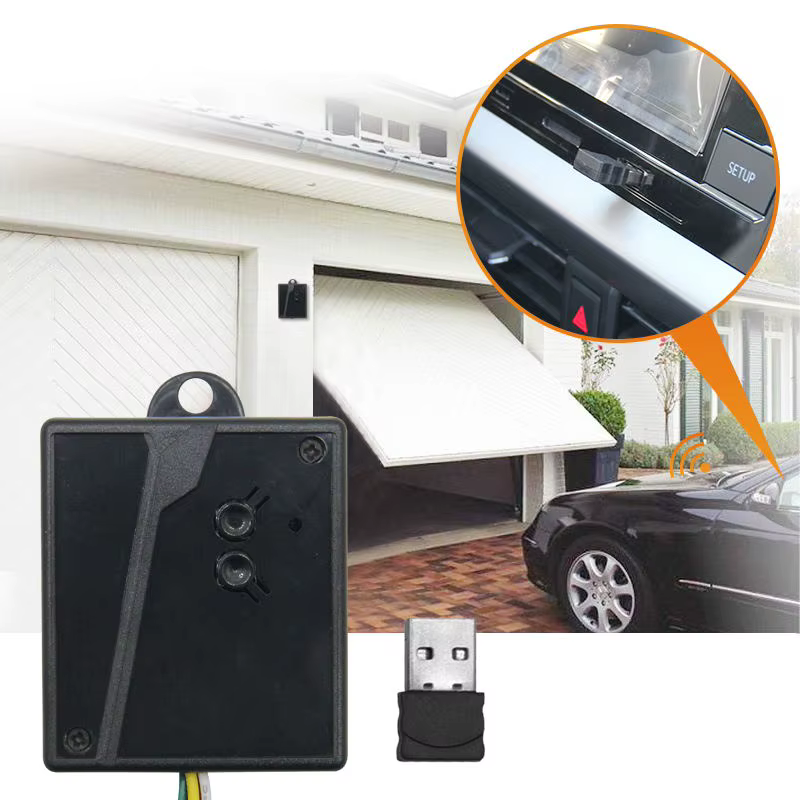 Récepteur d'ouverture de porte de garage avec Bluetooth 2.4G, port USB, contrôle d'accès à la maison, récepteur système tournesol, pas d'ouverture à distance