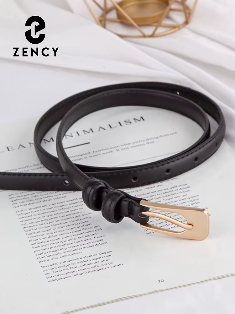 Ceintures en cuir à deux couches pour femmes avec boucle à ardillon