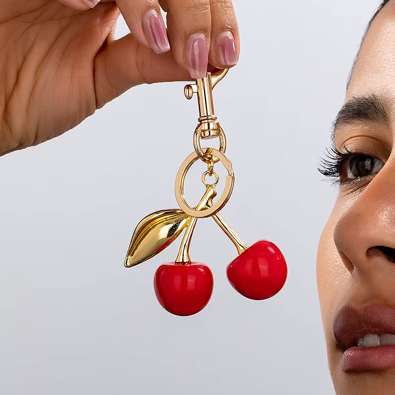 Porte-clés cerise