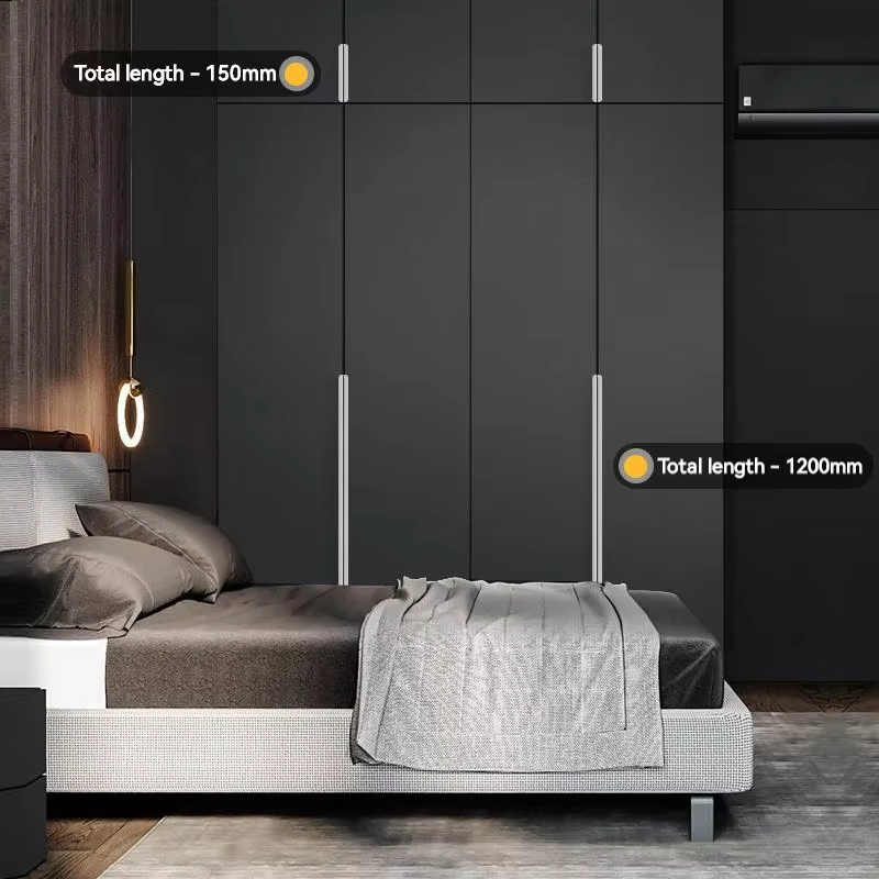 Porte de garde-robe Invisible blanche chaude à Angle droit Simple avec poignée étendue, tiroir sans poinçonnage, joint de porte d'armoire, petite poignée