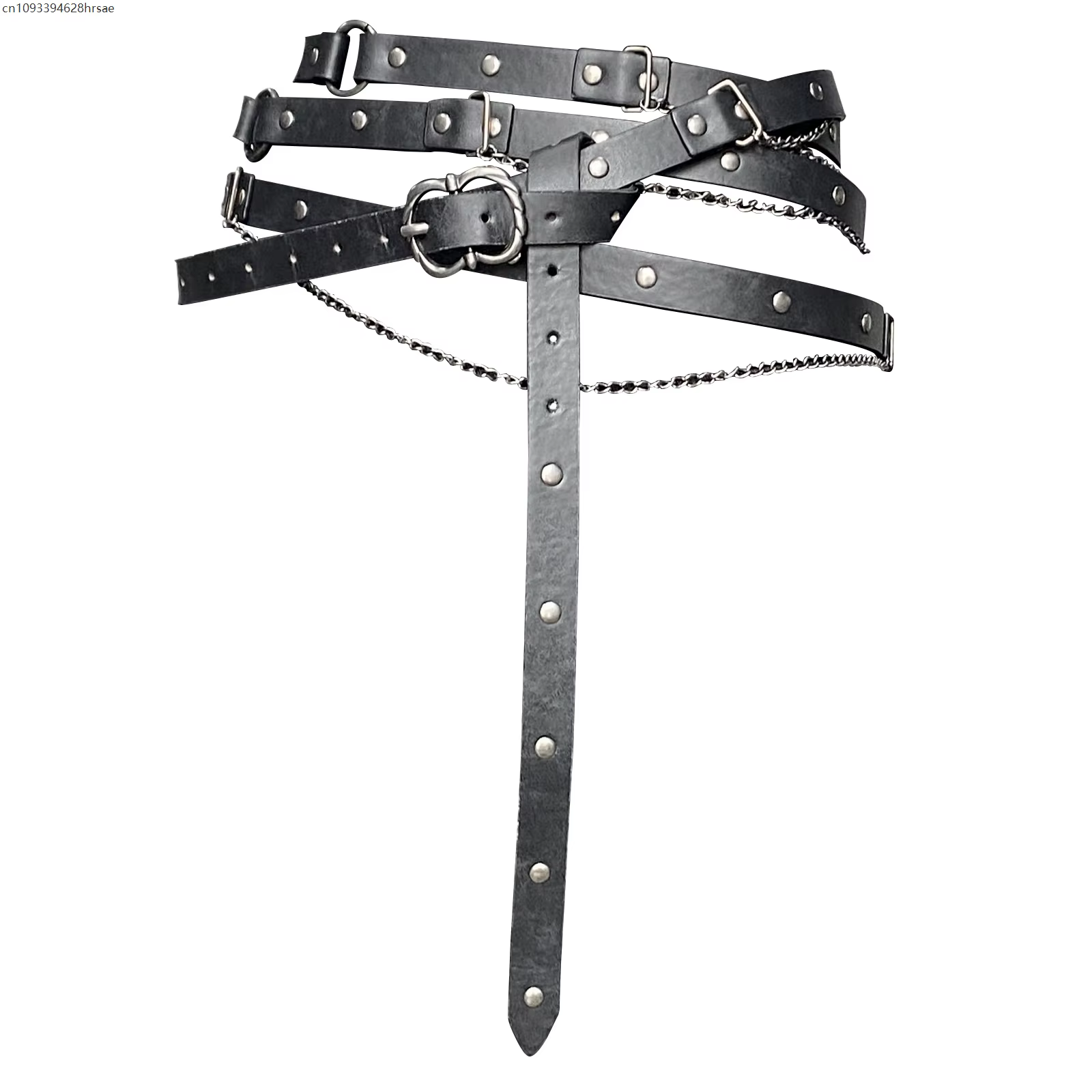 Ceinture à chaîne en simili cuir médiévale