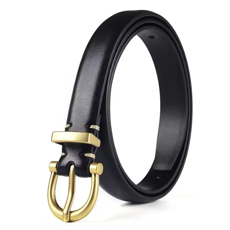 Ceinture en cuir véritable pour femme
