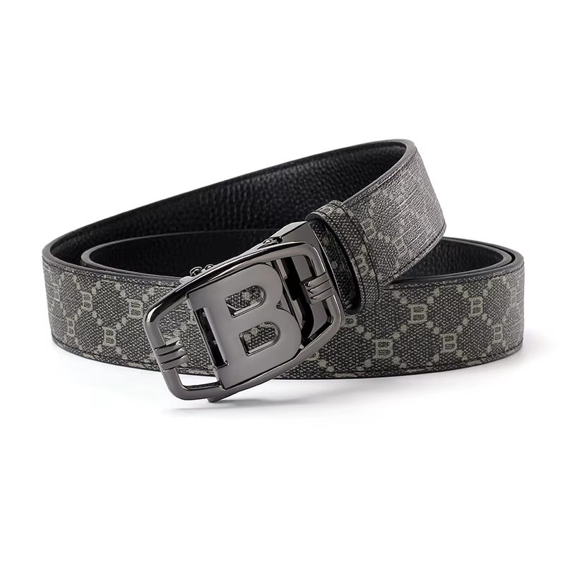 2025 large 34mm ceinture pour hommes d'affaires marque de luxe alliage métal boucle concepteur toile cuir ceintures