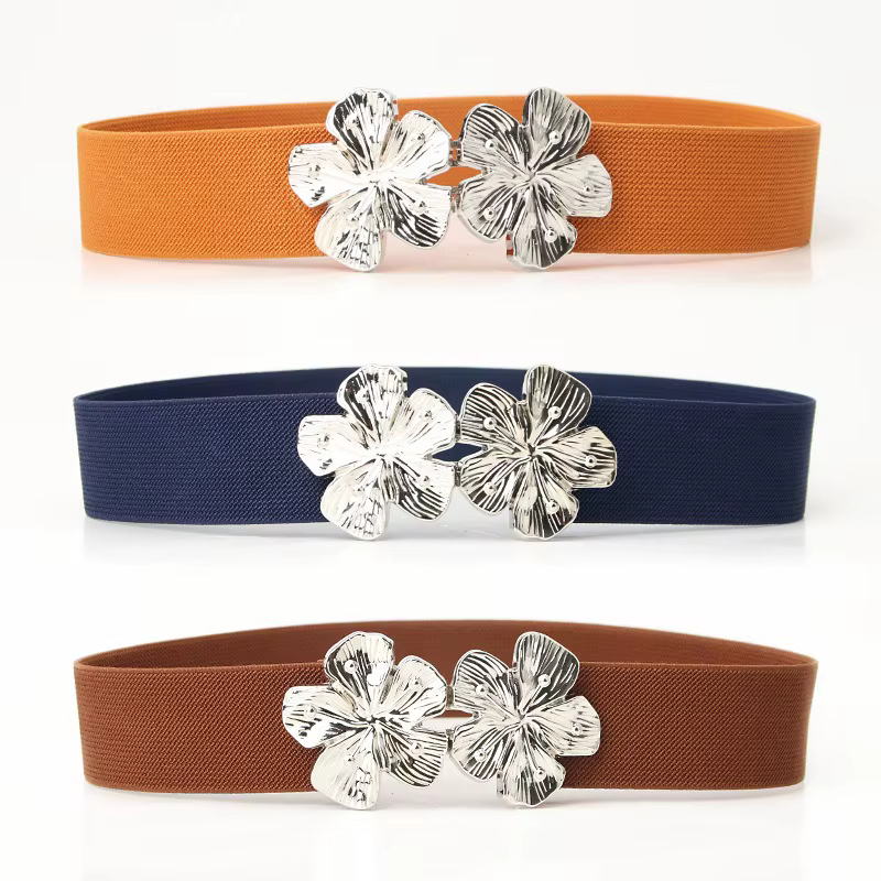Ceinture élastique à la taille pour femme