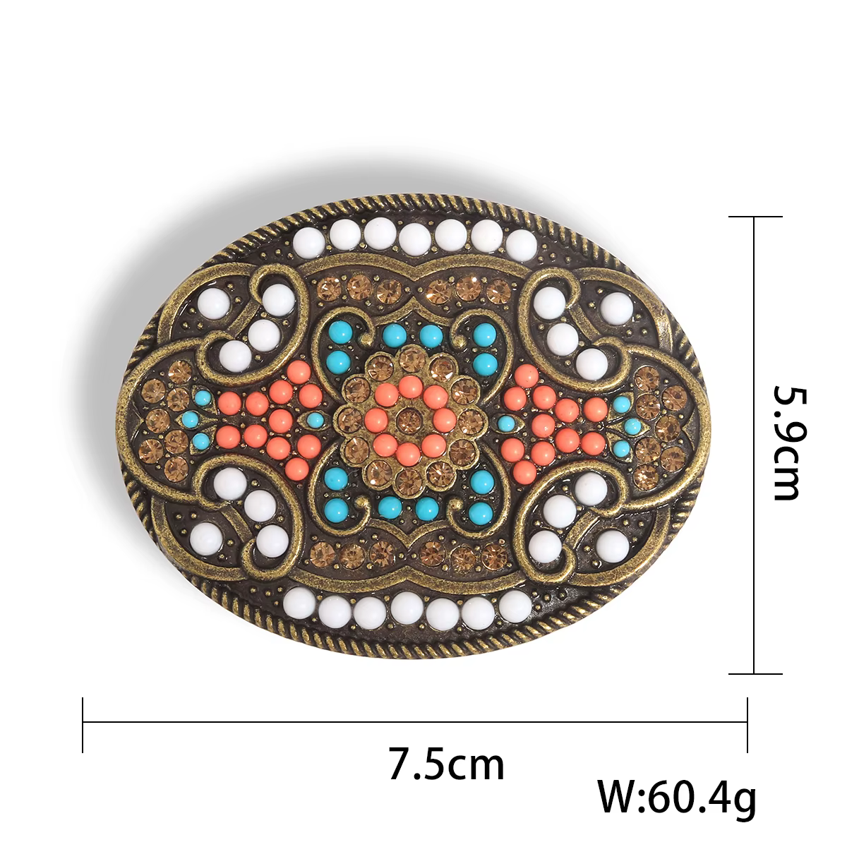 Ceinture bohème turquoise