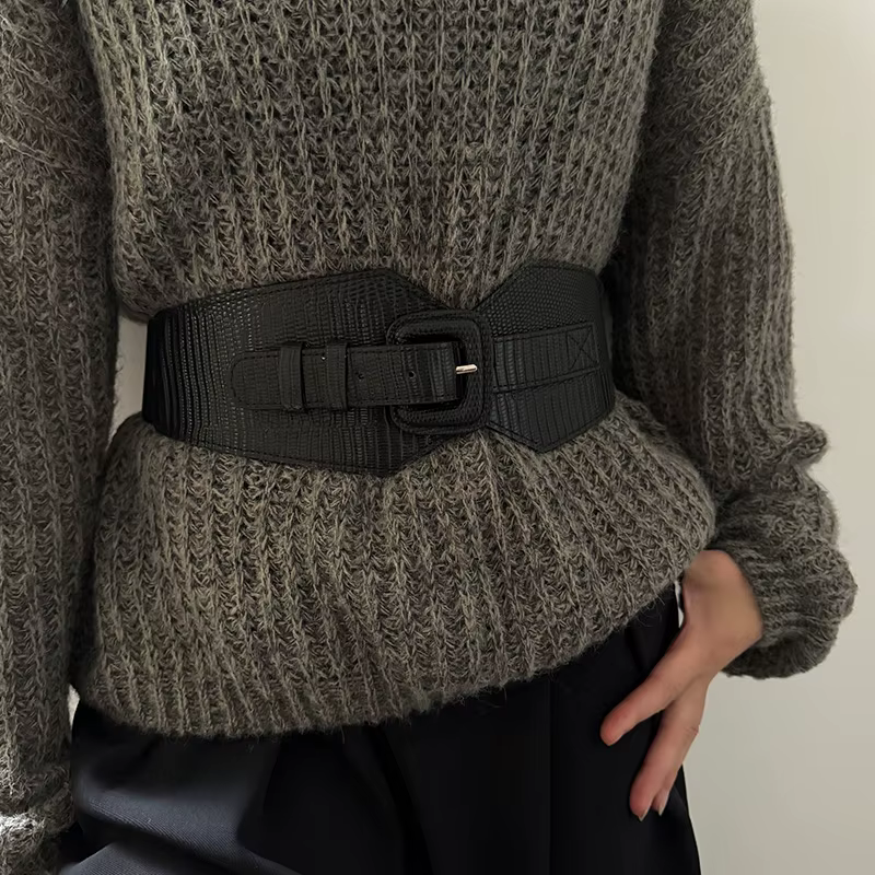 Corset large ceinture en cuir est l'accessoire parfait/ceinture