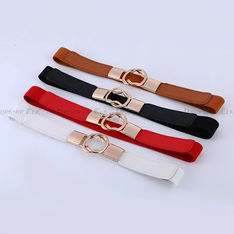Ceinture élastique fine pour femme