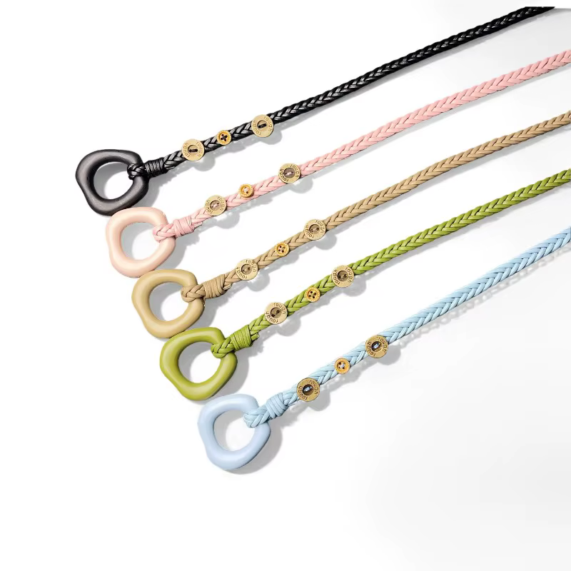 Nouvelle ceinture bohème à la mode en corde tressée